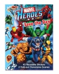 Marvel Heroes Save the Day: A Panorama Sticker Storybook (Paperback)