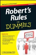 Robert's Rules for Dummies (Paperback)