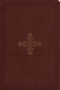 Holy Bible: English Standard Version, Deep Brown, TruTone, Ornate Cross Design, Personal Size, Study