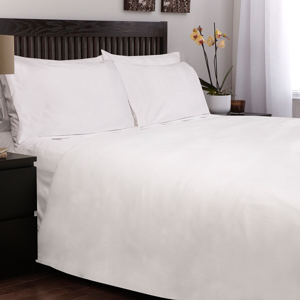 White Down Alternative Comforter with 3Piece Duvet Cover Set