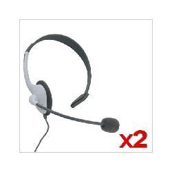 Xbox 360 - 2 Headset Communicators - By Eforcity