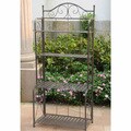 Iron Folding Patio Bakers Rack