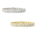 DB Designs Sterling Silver 1/8ct TW Diamond Tennis Bracelet