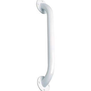Medline White 18-in Long Grab Bar (Pack of 3)