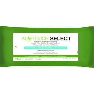 Medline Aloetouch SELECT Premium Personal Cleansing Wipes, Fragrance Free (Pack of 12)