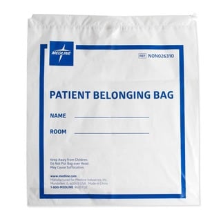 Medline Bag, Belong, Drwstrg, Wht, 18 inch x 20 inch (Case of 250)