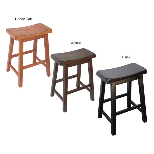 Saddle Seat 24inch Counter Stools (Set of 2) Overstock Shopping