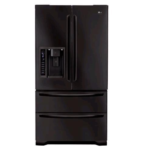Lg 25 Cubic Foot Black French Door Refrigerator Overstock™ Shopping