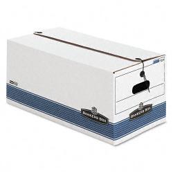 Bankers Box Letter Storage Boxes with String Tie Lid (Case of 4)