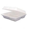 Dart Carryout Hinged 3-Compartment Food Containers (Case of 200)