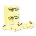 Post-it 1-1/2 x 2 Canary Yellow Notes, 90-Sheet Pads (Pack of 24)