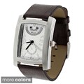 Geneva Platinum Men's Rectangle Face Watch