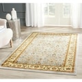 Lyndhurst Floral Motif Greyish Blue/ Ivory Runner (2'3 x 12)