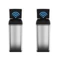 iTouchless 13-gallon Deodorizer Filtered Stainless Steel Sensor Trash Can (Pack of 2)