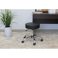 Boss Caressoft Chrome-finished Adjustable Upholstered Medical Stool