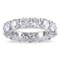 Miadora 18k Gold 4 or 5ct TDW Round Diamond Eternity Band (G-H, I1-I2)