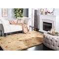 Handmade Descent Beige Wool Rug (3' x 5')