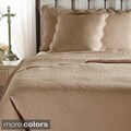 Cooper Cotton Solid Paisley 3-piece Quilt Set with Scalloped Edges