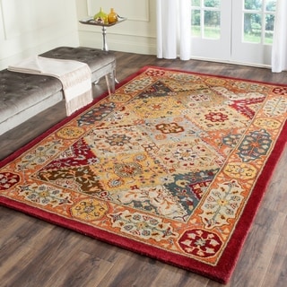 Handmade Diamond Bakhtiari Multi/ Red Wool Rug (8'3 x 11')