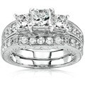 14k Gold 1 5/8ct TDW Diamond Bridal Ring Set (H-I, I1-I2)