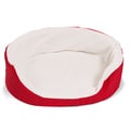Extra-large Soft Front-access Lounger Dog Pet Bed with Sherpa Lining
