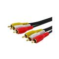 Eforcity 3 RCA Composite 12-foot Video/ Audio Cable