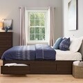 Espresso King Mate's 6-drawer Platform Storage Bed