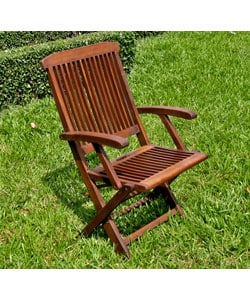 Acacia Folding Armchairs (Set of 2)