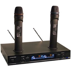 PylePro Dual VHF Wireless Microphone System (Refurbished)