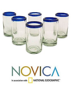 'Cobalt' Drinking Glass Set (Mexico)