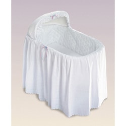 Eyelet One-tier Bassinet Skirt Set