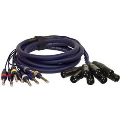 Pyle PPSN823 8-channel XLR to 1/4-inch Unbalanced Cable