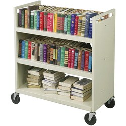 Balt Double-sided Book Cart