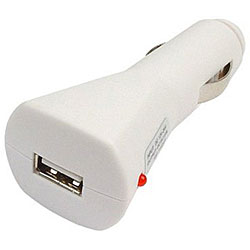 For Zen Stone White USB Car Charger with Speaker