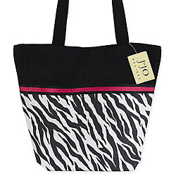 JoJo Designs Zebra Print and Hot Pink Tote Bag