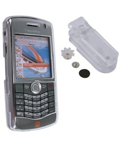 Snap-on Case with Belt Clip for Blackberry Pearl