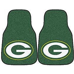 Green Bay Packers 2-piece Car Mat Set