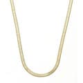 Simon Frank 14k Yellow Gold Overlay 24-in Herringbone Necklace 5mm