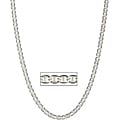 Simon Frank 14k White Gold Overlay 24-inch Gucci-style Necklace 6mm