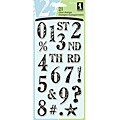 Inkadinkado Artstamp Large Numbers Clear Stamps