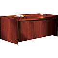 Mayline Aberdeen 66-inch Cherry Bow Front Desk Shell