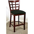 Lattice Back Mahogany Counter Stool