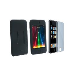 Eforcity Screen Guard Black Silicone Case for iPod Touch Gen2/3