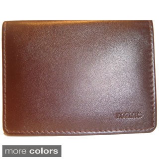 Kozmic Men's Hand-crafted Bifold Leather Business Card Holder