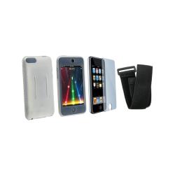 Eforcity Clear Silicone Skin + Film + Armband for iPod Touch 3rd gen