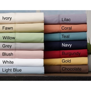 Hemstitch 400 Thread Count Sateen Cotton Sheet Set