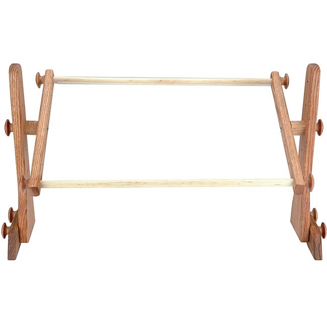 American Adjustable Oak Needlework Lap Frame Overstock Shopping Big