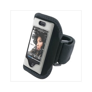 Padded Deluxe ArmBand for Apple iPhone with Velcro Strap - Black