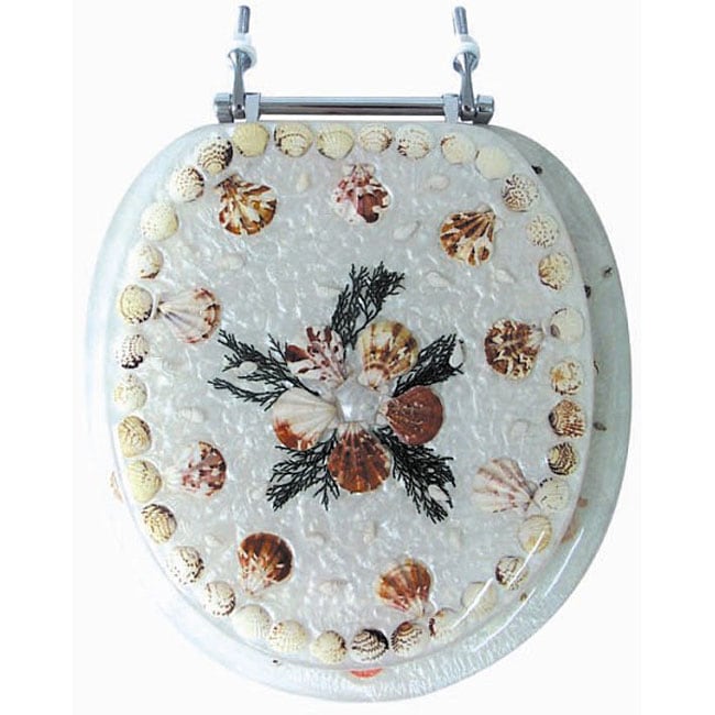 Pearl White Polyresin Toilet Seat Overstock Shopping Big Discounts