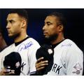 New York Yankees Derek Jeter/Bernie Williams 'National Anthem' 16x20 Signed Photo